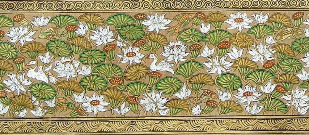 Tussar painting by Laxmi Meher