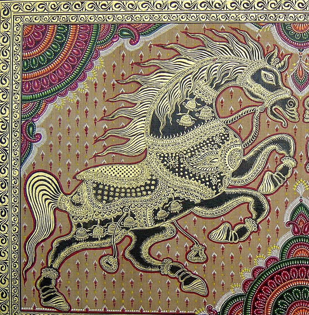 Tussar painting by Laxmi Meher