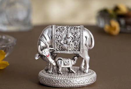 Svastika - Kamdhenu with her calf