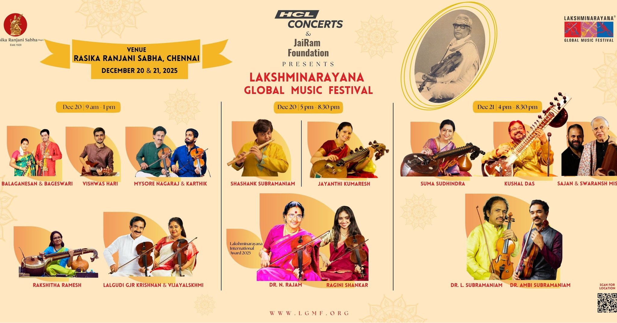 34th edition of the Lakshminarayana Global Music Festival